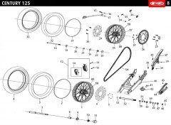 century-125-e5-2021-noir-roues-chaine-bras-oscillant